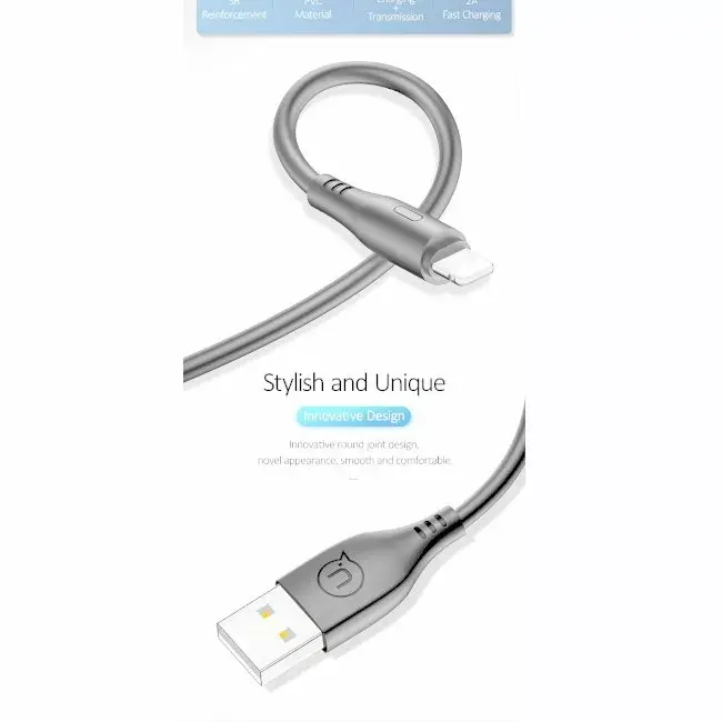 usams U18 Flexi USB–Lightning kabelis US-SJ266 Photo 3