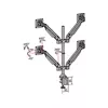 Multibrackets M VESA Gas Lift Arm Quad Black Photo 25