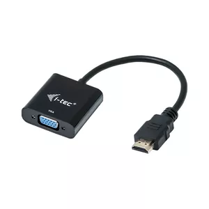 i-tec HDMI2VGAADA video kabeļu aksesuārs 0,15 m HDMI VGA Melns