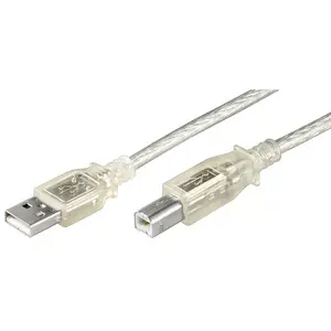 USB Cable Goobay 68972-GB 1.8m USB A to USB B Transparent