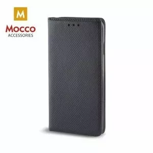 Smart flip book case Mocco for Huawei Y9 2019 — black, magnet closure