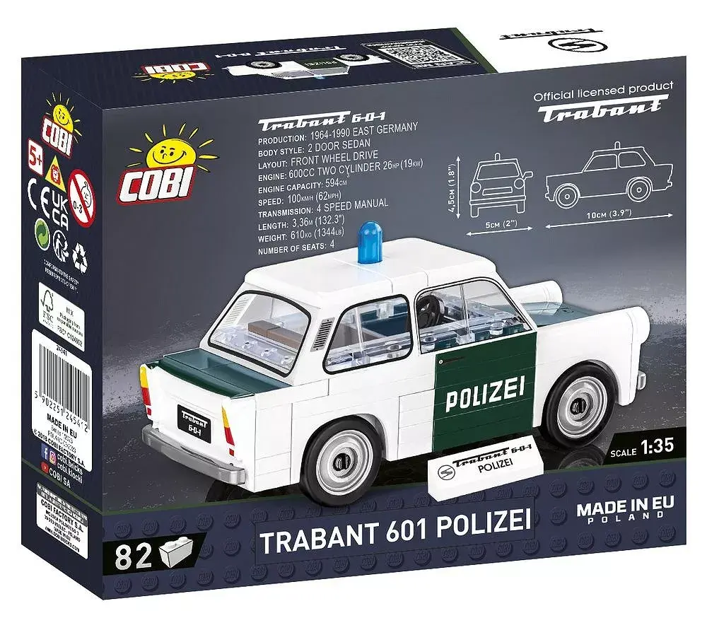 Building blocks COBI Trabant 601 Polizei Photo 4
