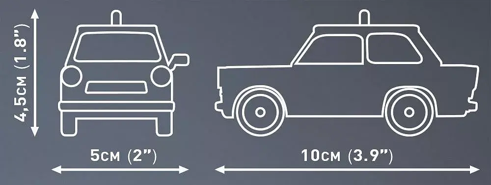 Building blocks COBI Trabant 601 Polizei Photo 6