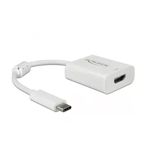 Адаптер видеокабеля DeLOCK 63937 USB Type-C на HDMI 0.1м белый