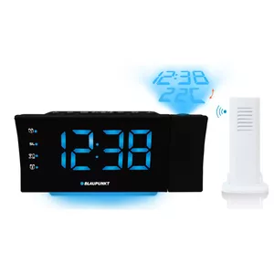 Digital alarm clock BLAUPUNKT CRP81USB — LED display, FM radio, temperature projection, USB charging, black