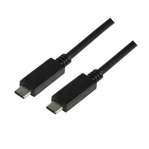 USB Cable LogiLink CU0129 USB 3.2 Gen 2 1m USB C Black