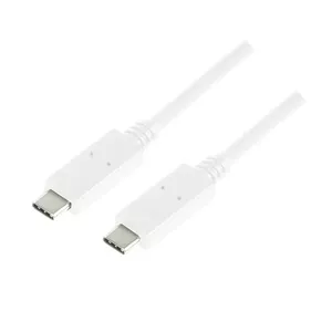 USB Cable LogiLink CU0131 USB 3.2 Gen 2 1m USB C White