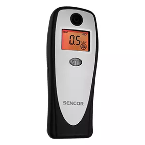 Sencor SCA BA01 V2 alkometrs 0,1 - 4% 0,2% Melns, Balts