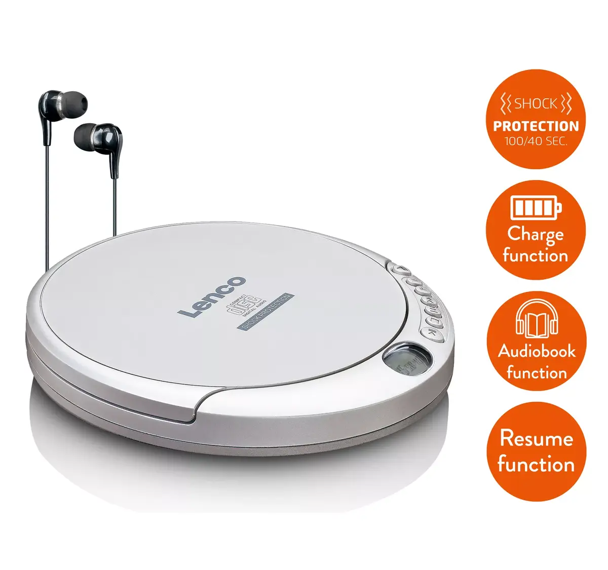 Портативный CD плеер Lenco CD-201 Photo 4