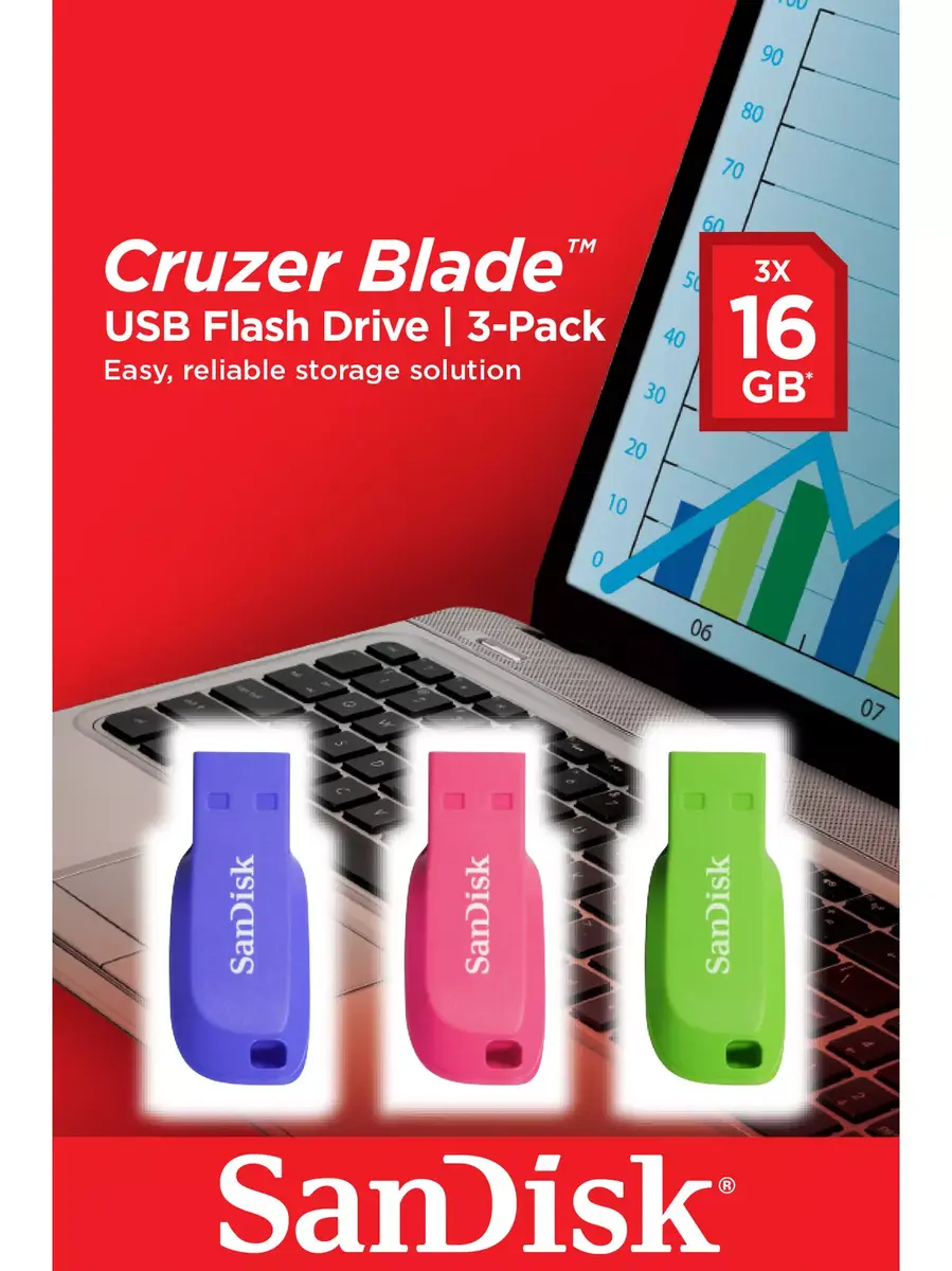 USB флеш-память SanDisk 16GB Cruzer Blade Photo 2