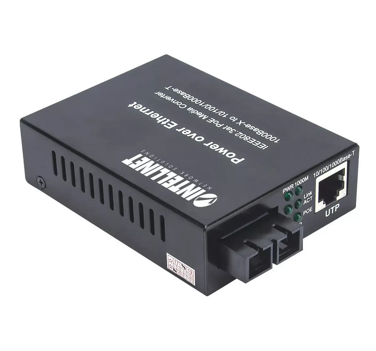 Медиа-конвертер Intellinet Gigabit PoE+ 1000Base-T на 1000Base-LX Photo 4