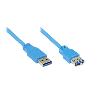 USB кабель Alcasa 2711-B01 USB 3.2 Gen 1 1м Синий
