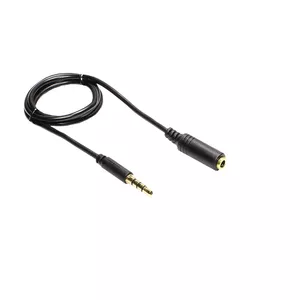 Аудиокабель 3.5mm Male to Female Alcasa AS-35V4B5 5m Черный