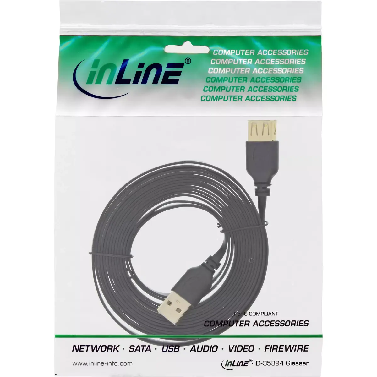 USB 2.0 plakanā kabeļa InLine 34603F Photo 3