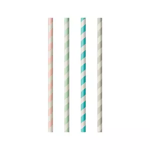 Disposable Drinking Straws Papstar 87011 Assorted Colours