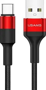 USB-C braided cable usams U5 2A 1.2 m red