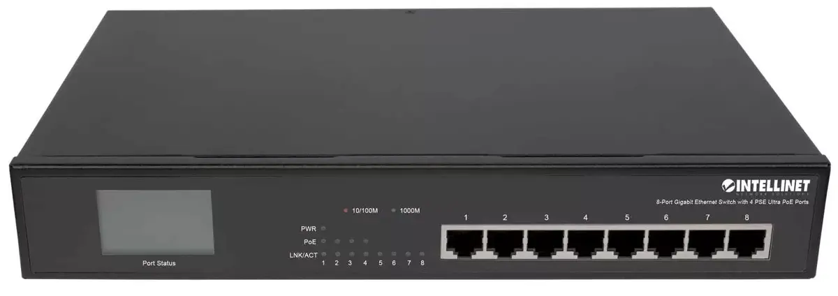 INTELLINET 8‑portu Gigabit slēdzis ar 4 Ultra PoE Photo 2