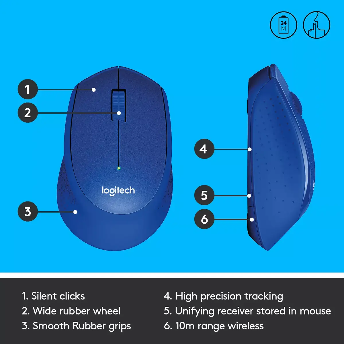 Pele Logitech M330 SILENT PLUS Photo 8