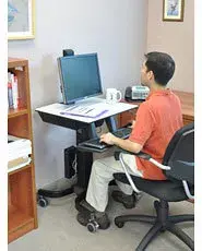 Мультимедийная тележка Ergotron WorkFit-C Single HD Photo 2