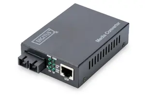 Digitus Fast Ethernet Media Converter DN-82021-1 with RJ45 and SC Interfaces Single-mode 1310 nm 20 km