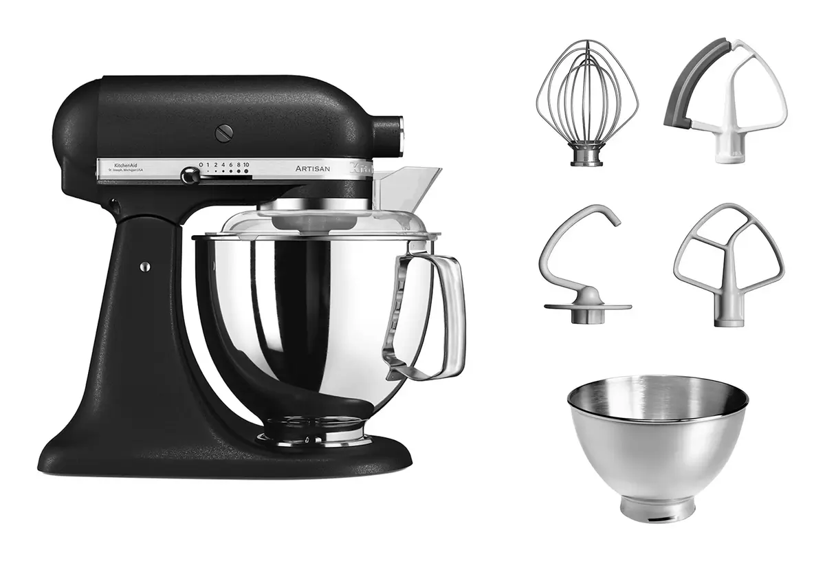 KitchenAid Artisan Stand Mixer 300 W Black Photo 2