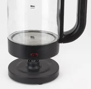 Electric kettle JATA 1.2 L 1500 W Black Transparent