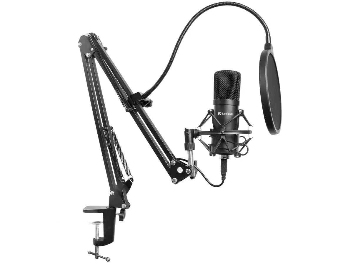 Studijas mikrofons Sandberg Streamer USB Microphone