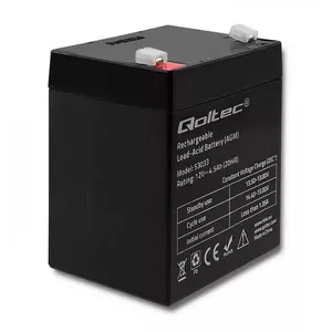 AGM Battery Qoltec 53033 4.5 Ah 15 V 65.5 A Motorcycle