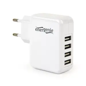 Зарядное устройство для мобильных устройств ENERGENIE EG-U4AC-02, внутреннее AC, 4× USB 5В, 15 Вт, белый