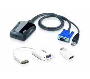 KVM-консоль ATEN CV211CP-AT для ноутбука с USB-интерфейсом и поддержкой VGA