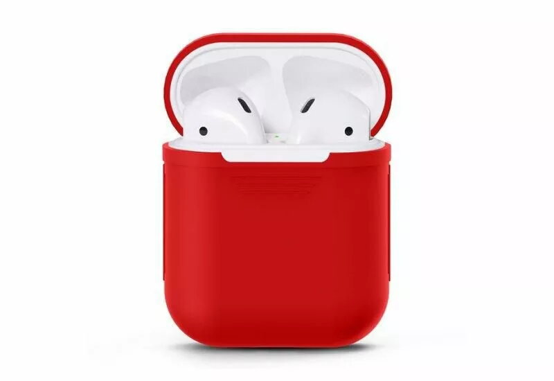 ILike Silikona aizsargvāciņš AirPods austiņām Sarkans