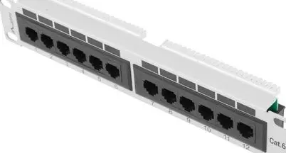 Patch panel LANBERG PPU6-9012-S 12‑port Cat6 Photo 3