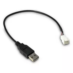 USB A kabelis INTER-TECH 88885450, 0,3 m, melns