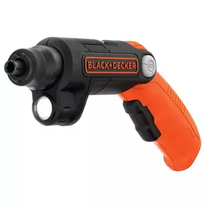 Power screwdriver Black & Decker BDCSFL20C-QW, 3.6V, Pistol/straight handle, Black/Orange