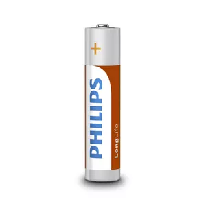 Single-use battery Philips LongLife R03L4B/10 — Zinc-Carbon 1.5 V, AAA, 4-pack