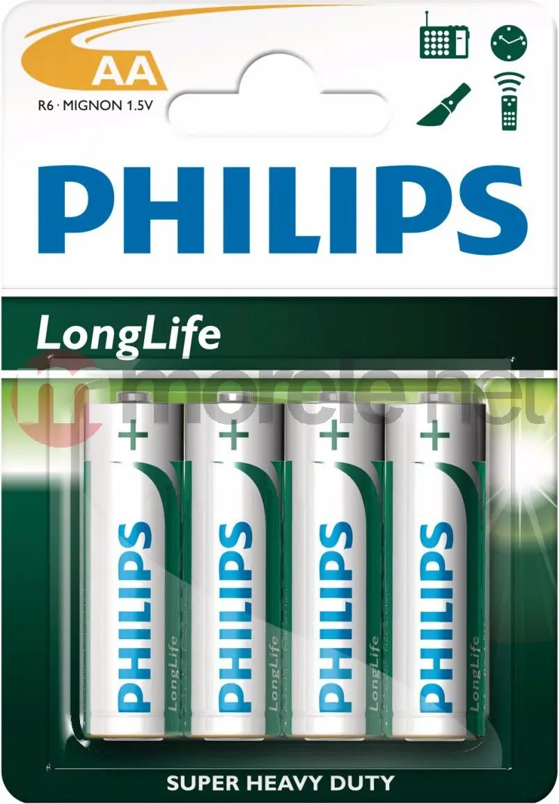 Single-use battery Philips LongLife Battery R6L4B/10 Photo 2