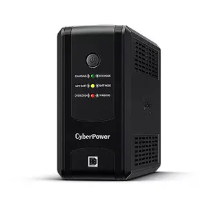 Uninterruptible Power Supply CYBERPOWER UT850EG, Line-Interactive UPS 0.85 kVA (425 W), 3 Type E outlets, USB, AVR, Tower, Black