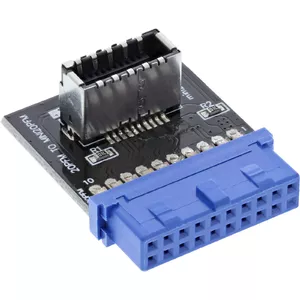 USB 3.0 to USB 3.1 Front Panel Key-A Adapter InLine 33446B
