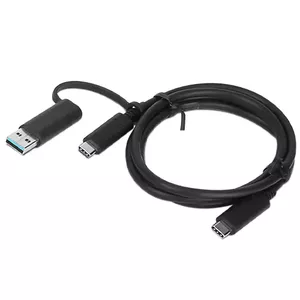 Lenovo 03X7470 USB кабель 1 m USB A/USB C USB C Черный