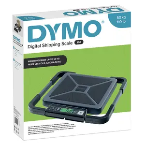 Электронные почтовые весы DYMO S50 с ЖК-дисплеем, максимальной нагрузкой 50 кг, питанием от USB или батареек AAA