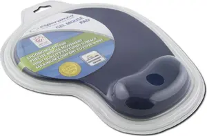Mouse pad ESPERANZA EA137B — gel pad with wrist rest, monochromatic blue, non-slip base