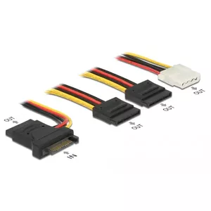 Iekšējais barošanas kabelis DeLOCK 60171 0.2 m SATA 15-pin Male