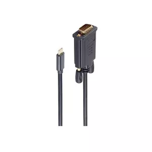 VGA кабель ShiverPeaks BS10-59025 1 м USB C VGA (D-Sub) Черный