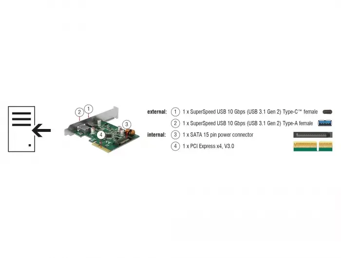 Iekšējais USB 3.2 Gen 1 adapteris DeLOCK 90299 Photo 5