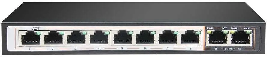 Slēdzis Extralink PERSES 8x Gigabit PoE/PoE+ Photo 2