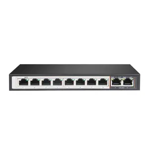 Slēdzis Extralink PERSES 8x Gigabit PoE/PoE+ 2x RJ45 Uplink 96W