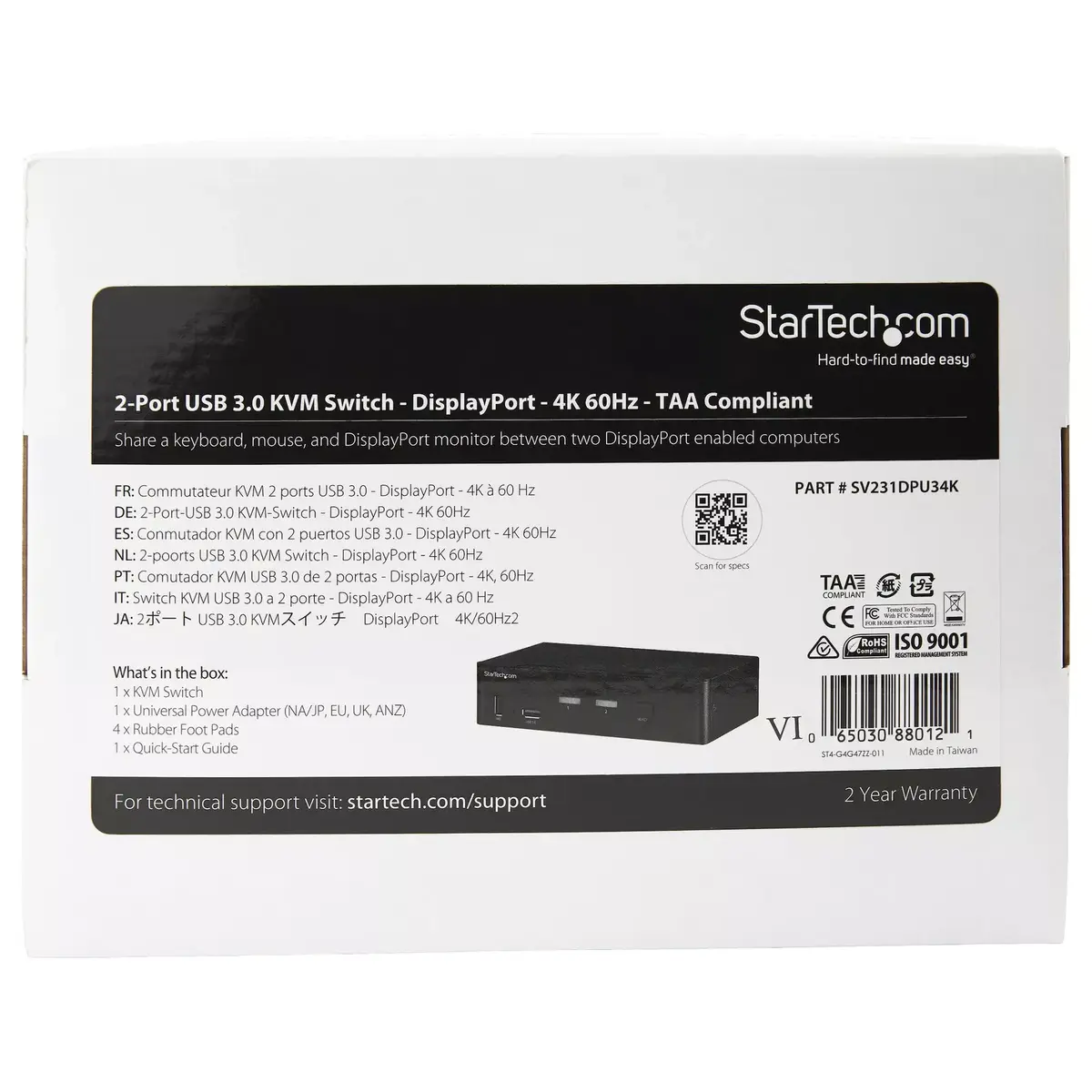 KVM Switch StarTech.com SV231DPU34K Photo 5