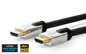 VivoLink PRO HDMI Cable Metal Head HDMI 2.0 4K 1.5 m Male to Male Gold-Plated Contacts Black