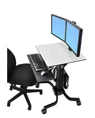 Мультимедийная тележка Ergotron WorkFit-C Dual Sit-Stand Photo 3