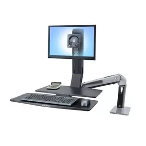Ergotron WorkFit -A Один LD @ Рабочая поверхность 61 см Стол Черный